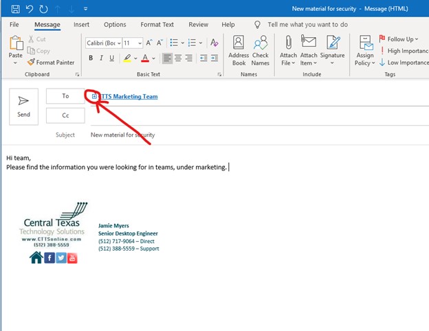 Create Distribution Lists in Outlook- IT Support Georgetown, TX